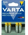 Varta Recharge Accu Recycled 56813 - Batterie 4 x AAA - NiMH - (wiederaufladbar)...