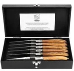 Steakmesser 6-tlg. Olivenholz Laguiole L
