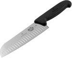 Victorinox Fibrox Santokumesser Kullenschliff 17cm schwarz