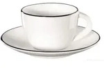 ASA Espressotasse mit Unterer, ligne noire with black line