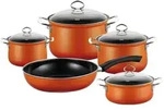 Riess Topfset 5-teilig Corall Emaille