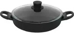 BALLARINI Servierpfanne mit Glassdeckel, 28 cm | rund | PTFE