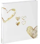 Hama Lazise gold Buchalbum 29x32 50 wei&szlig;e Seiten Hochzeit 2363