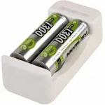 Ansmann Ladeger&auml;t Basic II inkl. 2 x AA 1300mAh Akku 1001-0119-01