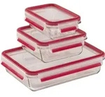 EMSA ClipClose Glas Frischhaltedosen-Set 3-teilig