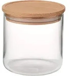 EVA Vorratsglas mit Holzdeckel 0,4 Liter