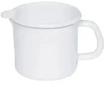 Riess Schnabeltopf &Oslash;9cm 1/2L Weiss Emaille