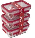 EMSA ClipClose Glas Frischhaltedosen-Set 3-teilig