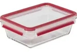 Emsa ClipClose Glass Vorratsdose 1,3 L Glas Rot