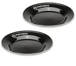 Petromax Emaille Teller schwarz 2 St&uuml;ck 18 cm