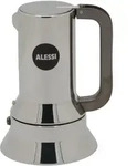 Alessi 9090/3 - Mokka-Kanne - Edelstahl - Edelstahl - 3 Tassen - 110 mm - 175 mm