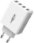 ANSMANN USB Charger wh 5V DC/3000mA/30W/4xUSB