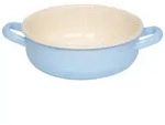 Riess Bauernsch&uuml;ssel &Oslash;18cm Pastell Blau Emaille