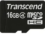 Transcend - Flash-Speicherkarte - 16 GB - Class 4 - microSDHC