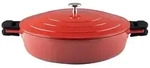 Kelomat Schmorpfanne Keramika Red &Oslash;28 cm mit Deckel Aluguss Legierung