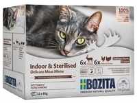 Bozita Indoor & Sterilised Häppchen in Soße Multipack 12x85g Katzennassfutter