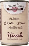 Herzenshund Hundenassfutter 12 x 400 Gramm Hirsch mit Bio Quinoa, Grundpreis: € Herzenshund Hundenassfutter 12 x 400 Gramm Hirsch mit Bio Quinoa, Grundpreis: €