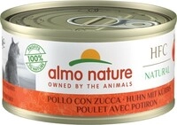Almo Nature HFC Natural Dose Katzennassfutter 24 x 70 Gramm Huhn & Kürbis,