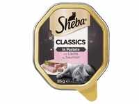 Sheba Classics Pastete mit Lachs MSC 22 x 85 Gramm Schale Katzennassfutter