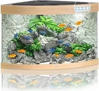 JUWEL Aquarium 13j16850, JUWEL Aquarium JUWEL Trigon 190 LED Aquarium Set helles Holz