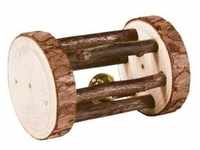 TRIXIE Spielrolle mit Schelle Rindenholz ø 5 × 7cm