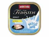 animonda Vom Feinsten Adult mit Milchkern Huhn + Milchkern 32 x 100g Schale