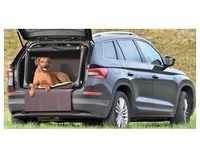 TAMI Auto & Home aufblasbare Hundebox mit Airbagfunktion braun S 56x80x62cm