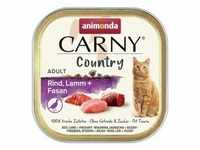 Sparpaket animonda Carny Country Huhn, Pute + Forelle 64 x 100g Schale