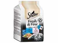 Sheba Fresh&Fine Gelee Truthahn und Huhn Multipack 6x50 Gramm Katzennassfutter