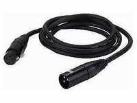 DAP FL093 XLR DMX Mikrofon Kabel Digital AES-EBU Norm 110 Ohm schwarz 3m