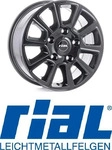 RIAL TRANSPORTER 2 diamantschwarz frontpoliert 6.0Jx16 5x114.3 ET50