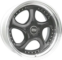 RH TURBO P schwarz Horn hochglanz poliert 8.0Jx18 5x112 ET69