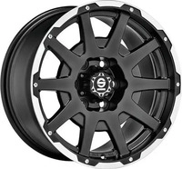 SPARCO DAKAR matt black lip polished + revits 8.5Jx18 6x120 ET0