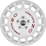 OZ RALLY RACING race white + red lettering 8.0Jx17 5x98 ET35