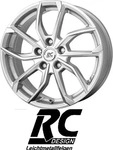 RC-DESIGN RC34 kristallsilber 7.0Jx17 5x108 ET50