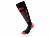 LENZ SKIING 1.0 Socken 2024 black/grey/red - 35-38