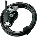 Master Lock Kabelschloss Python 8428 Schwarz 10 mm x 1800 mm Schl&uuml;ssel