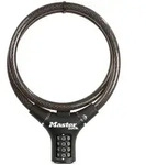 Master Lock Kabelschloss 8229 Schwarz 12 mm x 900 mm Zahlenkombination einstellbar
