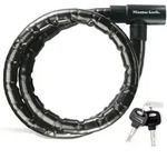 Master Lock Kabelschloss PanzR Schwarz 22 mm x 2000 mm Schl&uuml;ssel