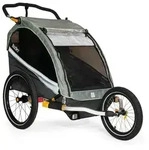 Burley D'LITE X Double Kinderanh&auml;nger Onesize Sage Green Grau &ndash; sicher,
