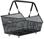 Basil Cento Mik 2.0 Hinterradkorb 24x39x13,5 cm schwarz engmaschig f&uuml;r sichere