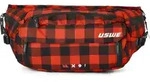 H&uuml;fttasche Waist 6L flannel rot/schwarz