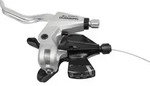 S+B-Hebel Shimano Altus ST-M310 2-Finger 3-fach, links, V-Brake, 1800mm, silber