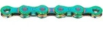 KMC Kette X12 126L/Box Waxed 12-fach AURORA Green