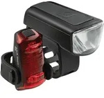 Akku-Beleuchtungsset DWN 50 / DWN REAR SIGNAL, AXA, schwarz, 50 lx, Axa, 93959295KB