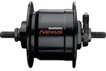 SHIMANO Nabendynamo NEXUS DH-C3000-3N 6 Volt/3 Watt 36 Loch Schwarz Mutterntyp