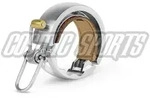 Knog Oi Luxe Large Fahrradklingel, 23.8 - 31.8mm, silver