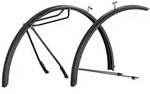Schutzblechset Hebie Alumee 26", 62mm, schwarz, mit Streben