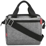 Lenkertasche KLICKfix Roomy twist silver, 24x22x13cm, ohne Lenkerad.