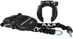 AXA Rahmenschloss Block XXL Set schwarz mit ULC 100 Kette und Tasche
